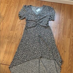 a new day Black and White High Low Dress